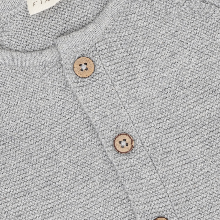Fixoni vest gebreid flint gray melange