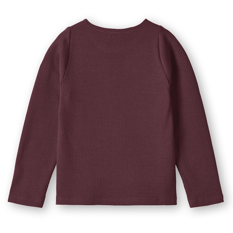 Fliink longsleeve rib Kenna burgendy