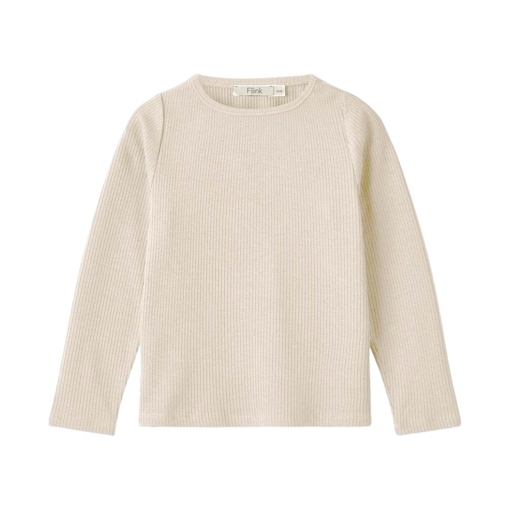 Fliink longsleeve rib Kenna sandshell