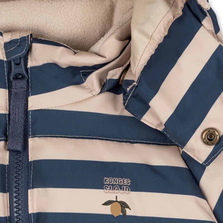 Konges Slojd winterjas ski-jas Nuka blue noir stripe
