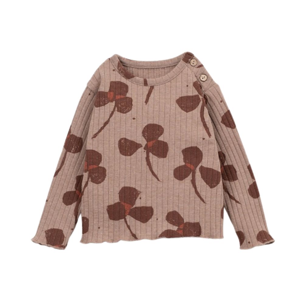 Play Up longsleeve rib drawing klavertje