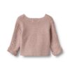 Wheat overslagvestje gebreid Siva dry rose