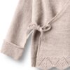 Wheat overslagvestje Cleo Lace pale lilac 100% merinowol