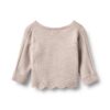 Wheat overslagvestje Cleo Lace pale lilac 100% merinowol