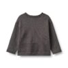 Wheat vest gebreid gunnar dark charcoal