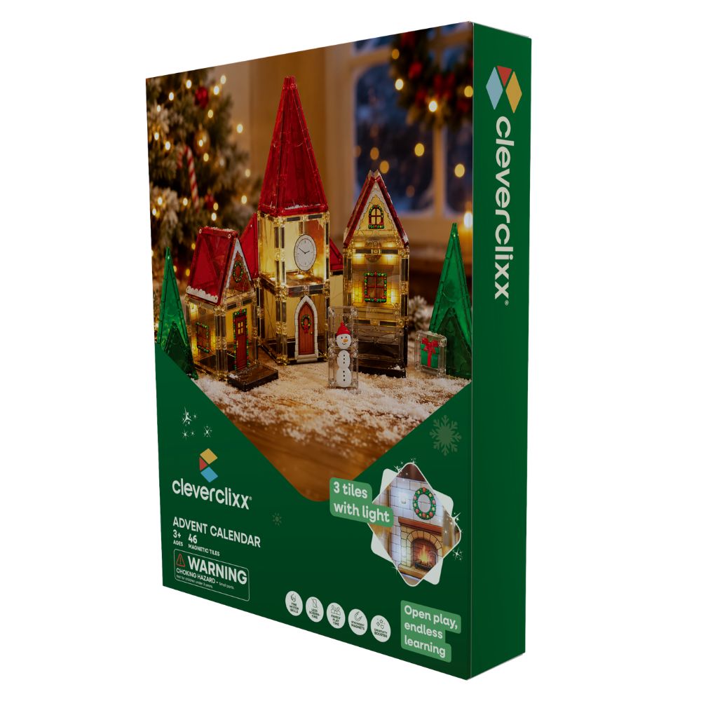 Cleverclixx magnetisch speelgoed kerst adventkalender 46 stuks