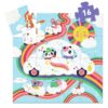 Djeco puzzel wolkenauto 16 puzzelstukjes