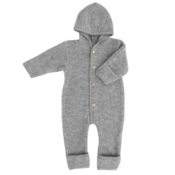 Engel natur overall wol wolfleece hellgrau melange lichtgrijs