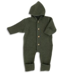 Engel natur overall wol wolfleece schilf melange groen