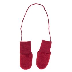 Engel natur wantjes wolfleece jaspis melange rood