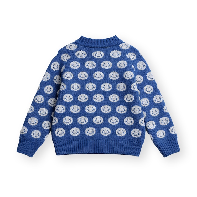 Fliink trui cashmere bon insignia blue emoji