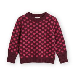Fliink trui cashmere Janie burgundy red bud