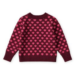 Fliink trui cashmere Janie burgundy red bud