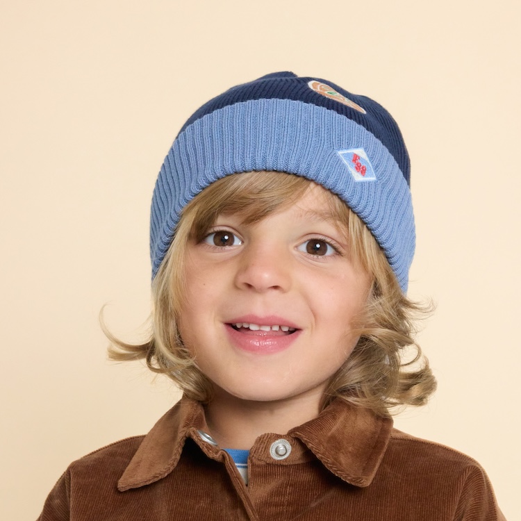 Floss beanie vincent blauw