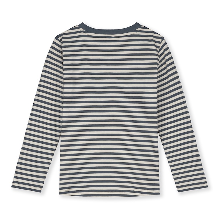 Gray Label longsleeve Blue gray - Cream gestreept