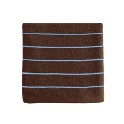 Hvid babydeken deken blanket harry dark brown light blue