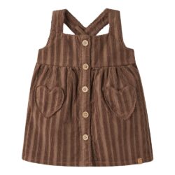 Lil' Atelier corduroy jurk partridge brown