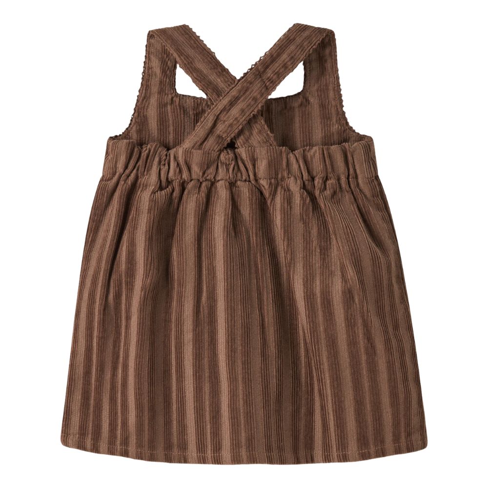 Lil' Atelier corduroy jurk partridge brown