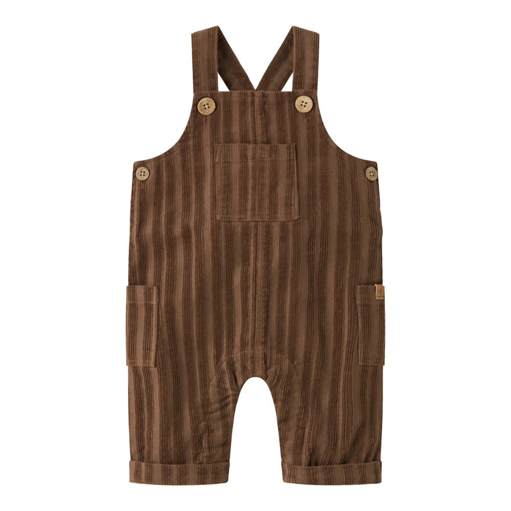 Lil Atelier tuinbroek corduroy partridge brown