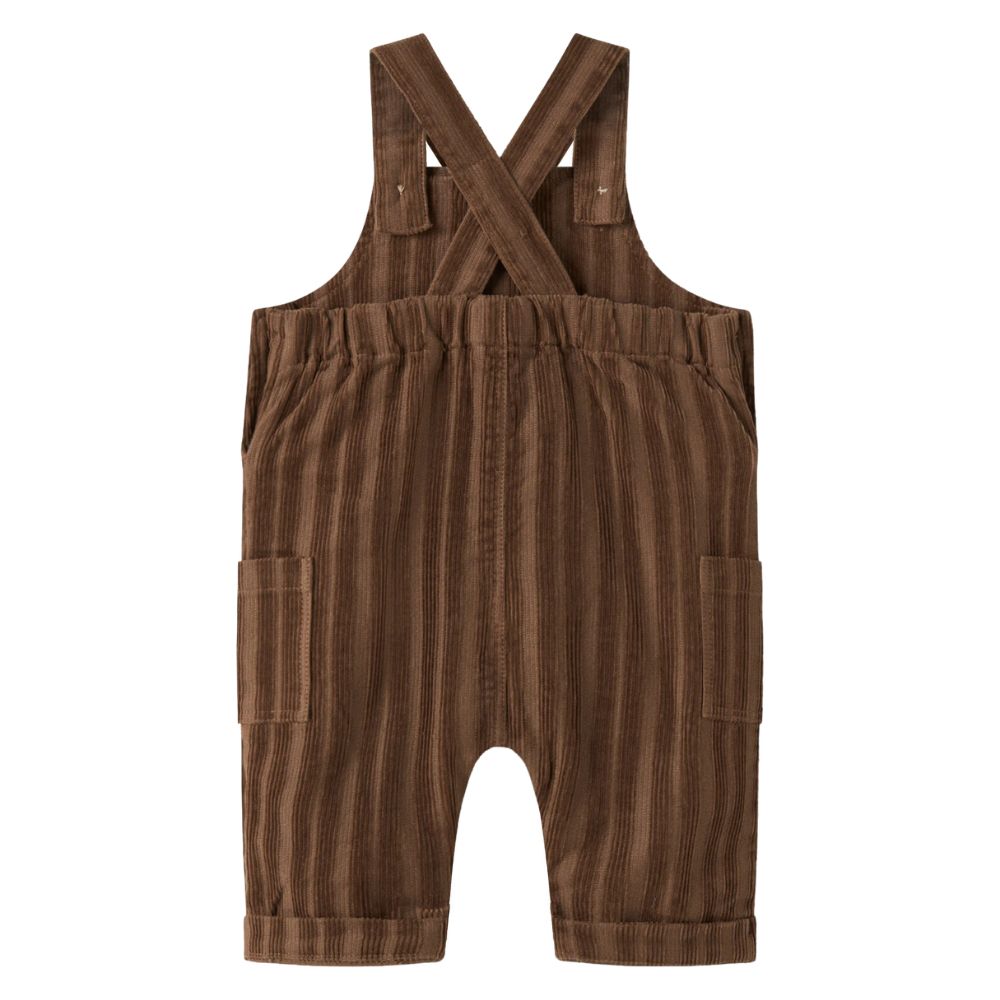 Lil Atelier tuinbroek corduroy partridge brown