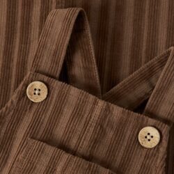 Lil Atelier tuinbroek corduroy partridge brown
