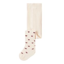 Lil Atelier Maillot turtledove rose taupe hartjes