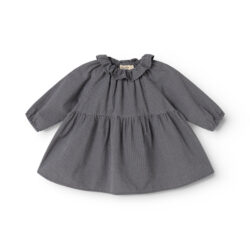 MarMar Copenhagen jurk dawson frill pigeon blue check