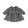 MarMar Copenhagen jurk dawson frill pigeon blue check