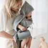 Mushie badcape towel gray