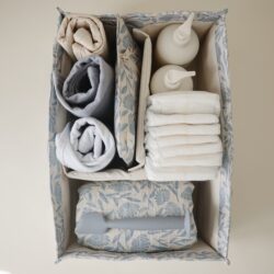 Mushie luier organizer blue flowers