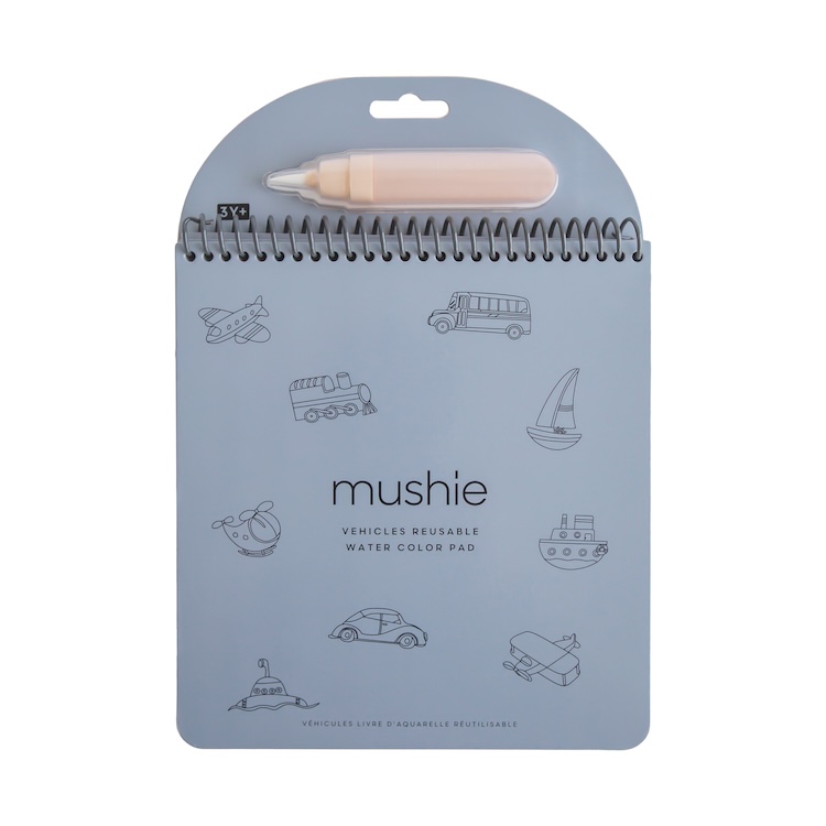 Mushie magische water kleurplaten vehicles