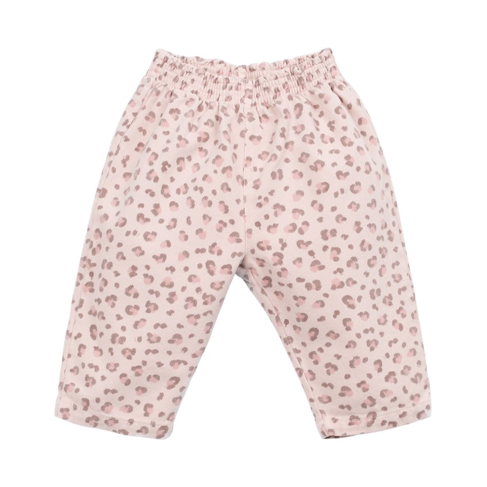 Play Up twill broek embroidery panter roze