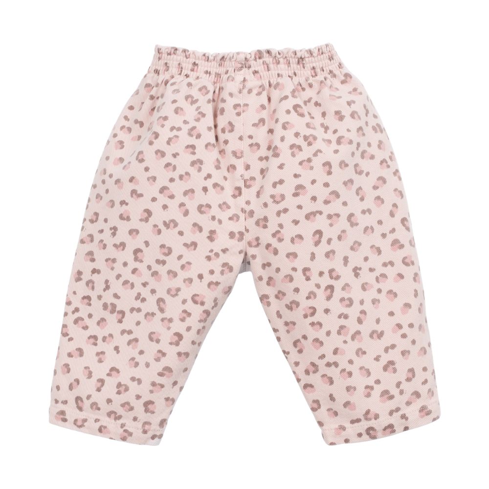 Play Up twill broek embroidery panter roze